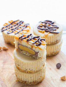 oven baked peanut butter cheesecakes