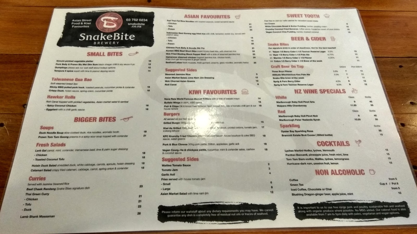 It's About Food!! SnakeBite Brewery Franz Josef Glacier