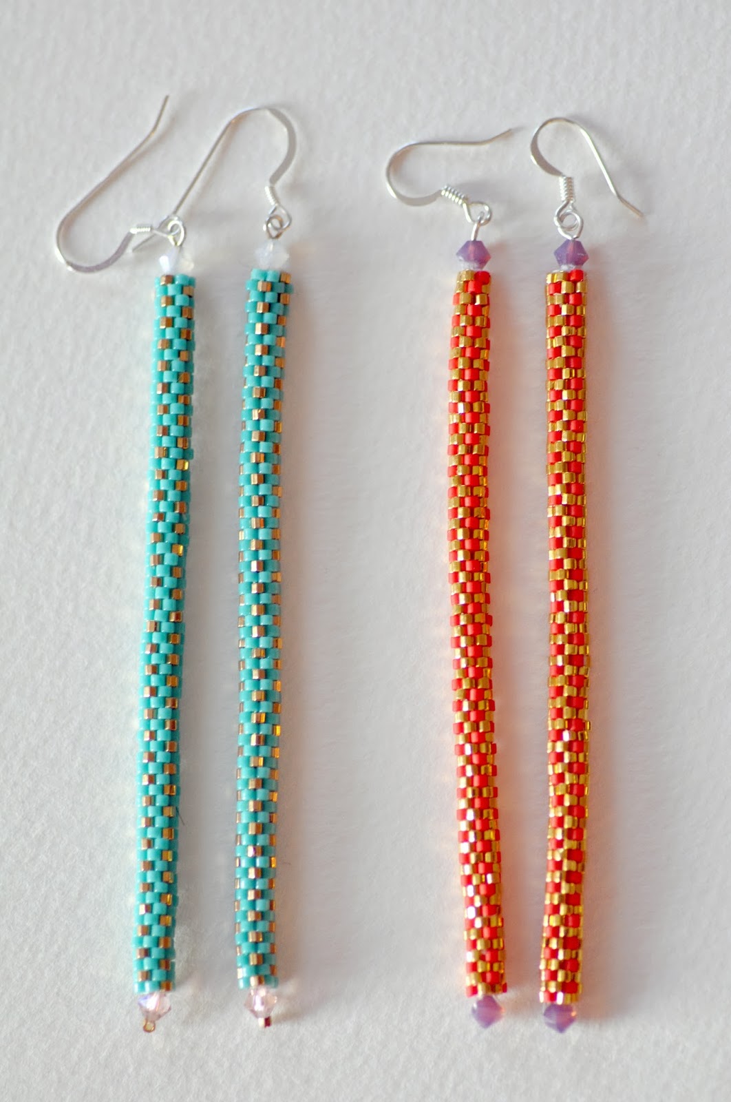 Creations for Continuity Beaded 24 Karat Plated Gold and Turquoise/Red