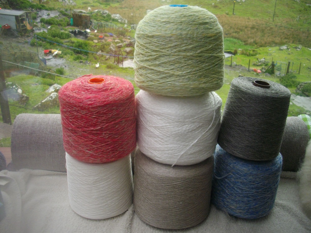 Scalpay Linen Hand weavers from the Outer Hebrides Linen,spinning