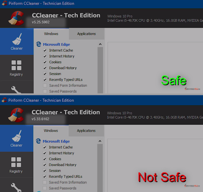 ccleaner safe or not