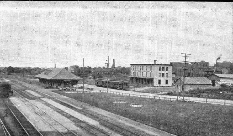 Vintage Railroad Pictures New York Central Station at Westfield, New York