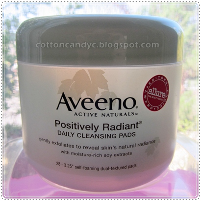 aveeno simply radiant daily cleansing pads