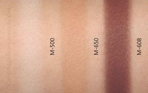 Make Up For Ever MUFE Artist Color Shadow Eye Swatches M500 M650 M608