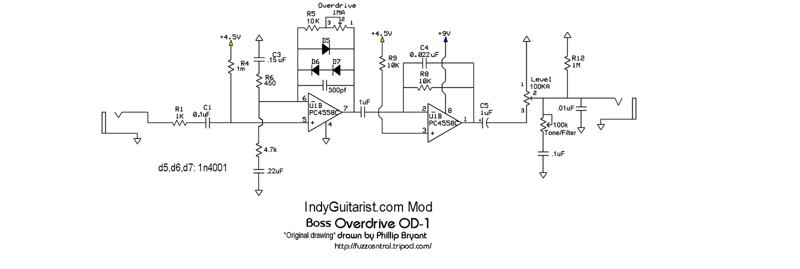 StompBoXed - The Guitar Pedal Builders Repository: BOSS OD-1 Overdrive