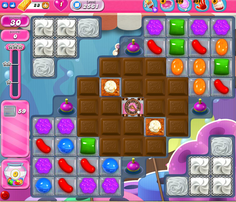 Candy Crush Saga level 2561 Candy Crush Saga level 2561