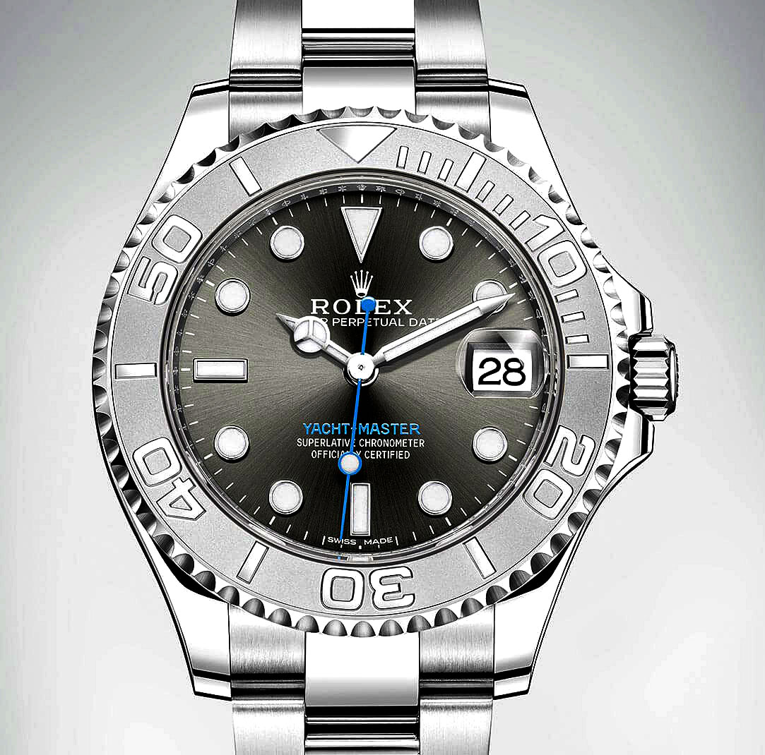 yachtmaster blue hand