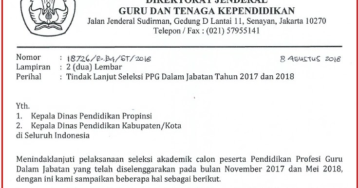 Info Kelanjutan Setelah Lulus Pre Test Ppg Tahun 2018 Sang Pencari Ilmu