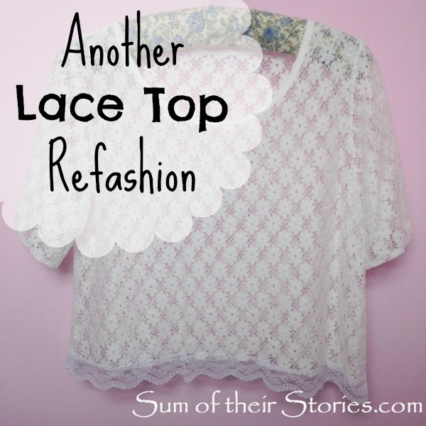 Another Lace Top Refashion