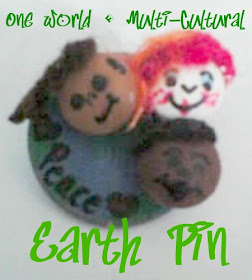Easy Earth Day Pin Multicultural week easy craft for kids and teens to celebrate