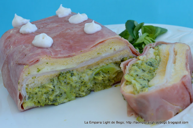 Pastel Frío De Brócoli Con Jamón Y Queso
