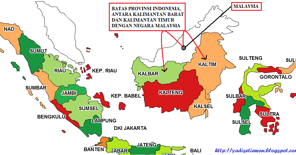 Peta Indonesia Warna Warni