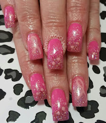 cancer breast nails awareness nail acrylic gel clear painted topped