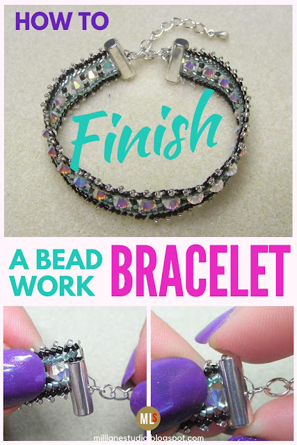 How to finish your beaded jewellery with slide clasps inspiration sheet