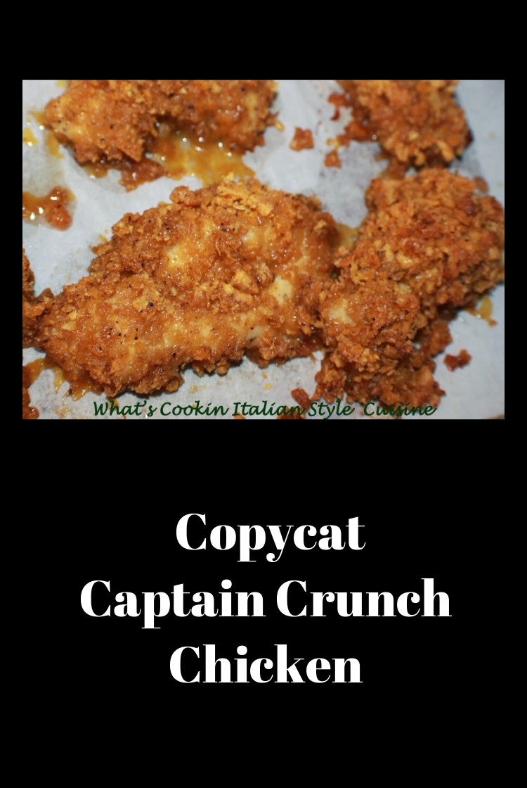 Planet Hollywood Captain Crunch Chicken strips made with Captain Crunch Cereal