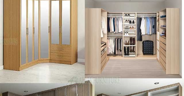 Model desain lemari  pakaian  sudut  Allia Furniture
