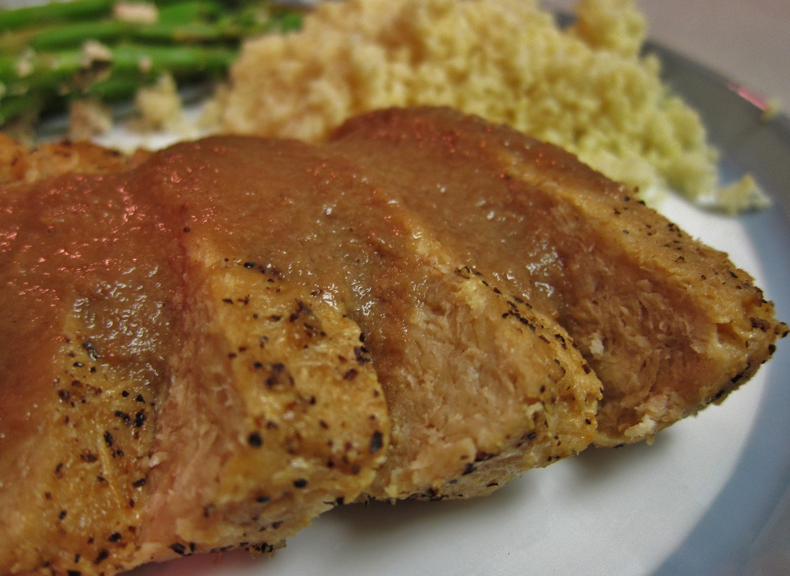 The Vegan Chronicle Roasted Pork with Agave Grape Sauce