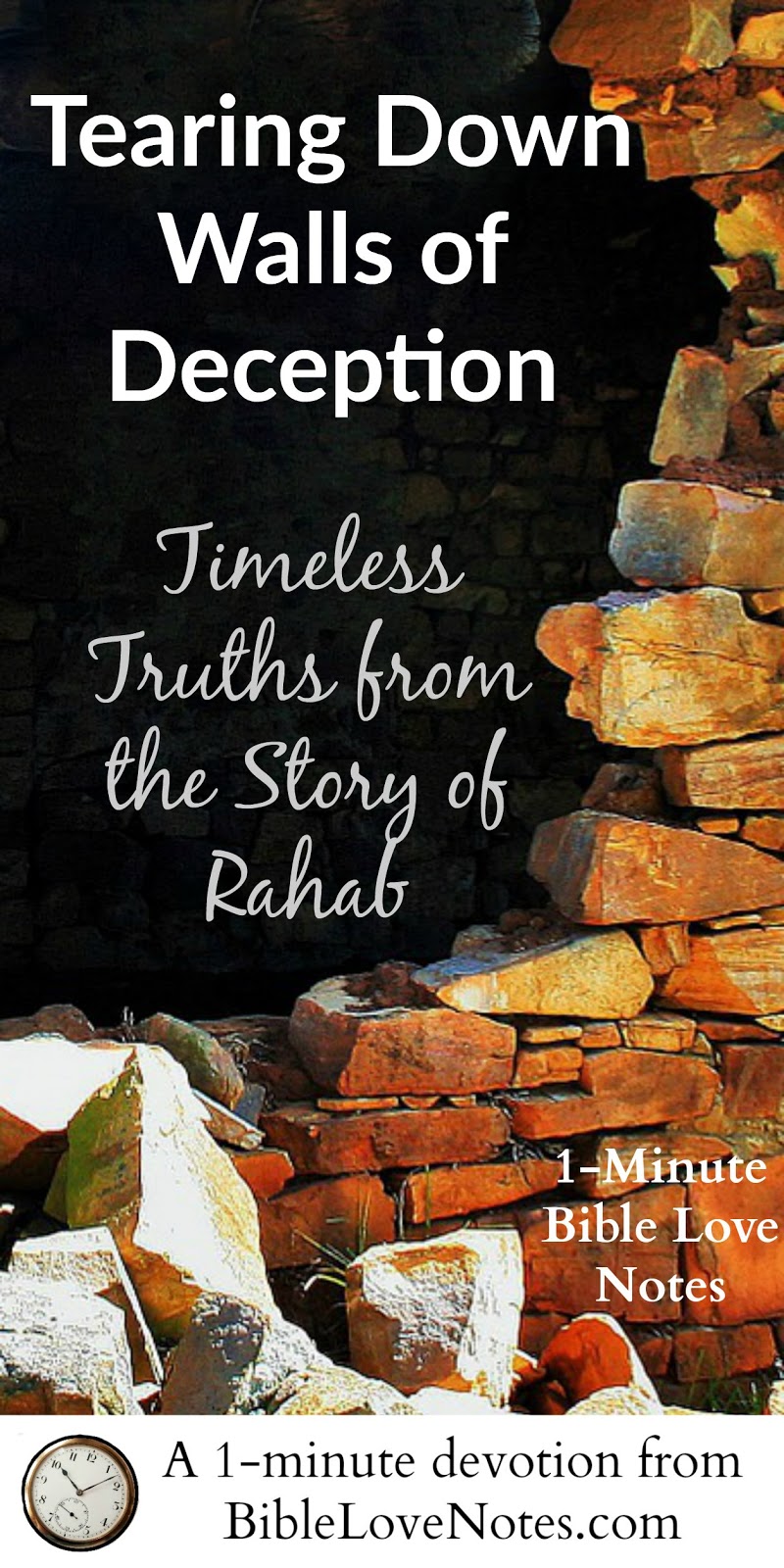 1Minute Bible Love Notes Crumbling Foundations