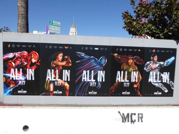 Justice League All In movie posters Highland Avenue Justice League All In movie posters