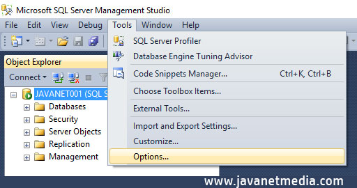 Pengaturan Awal Database SQL Server - Deathority