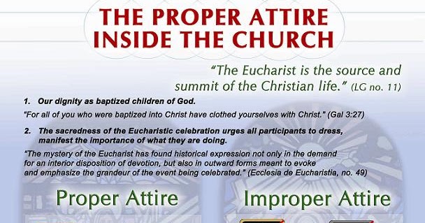 The Proper Attire Inside The Church ~ Pinoy Relihiyoso