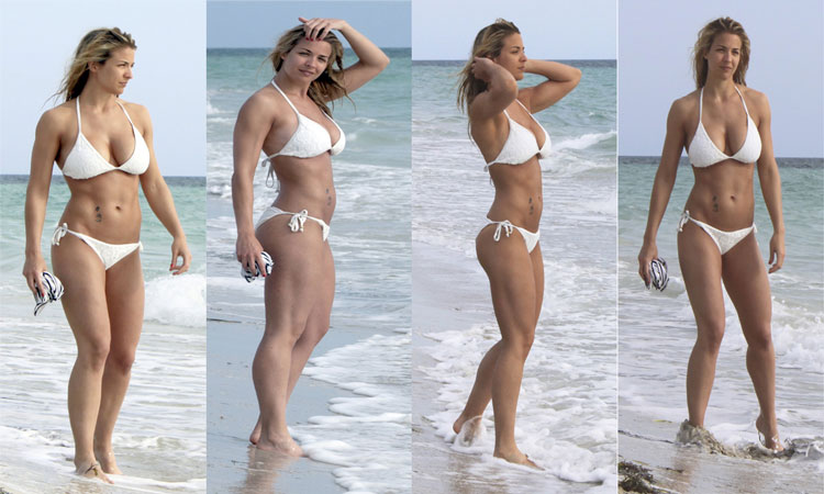 Gemma Atkinson - Bikini Candids in Cuba