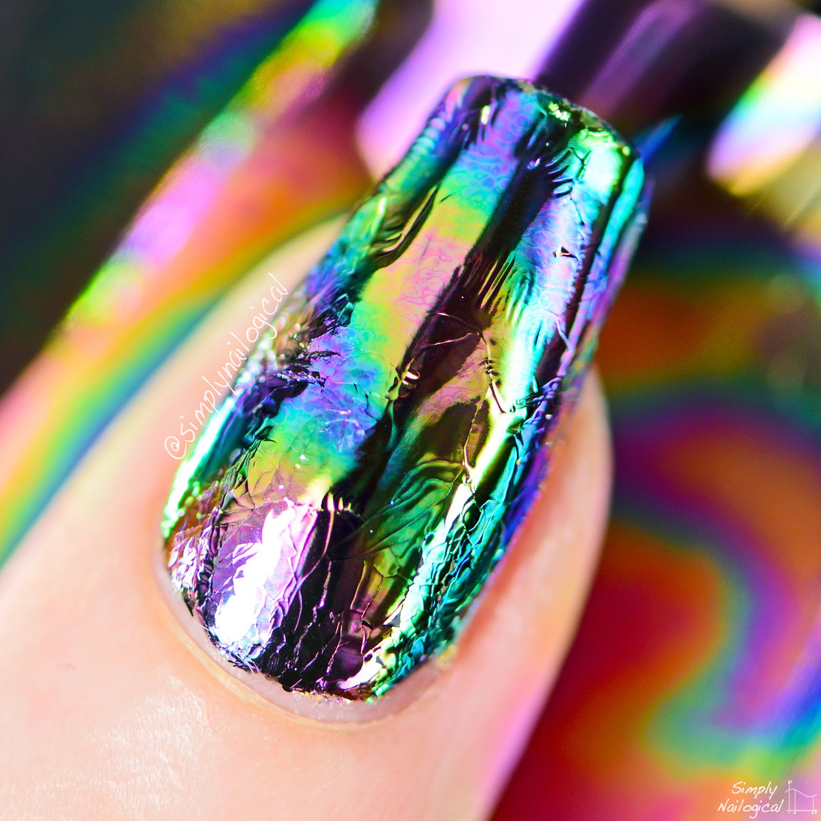 Simply Nailogical Oil spill / oil slick nails