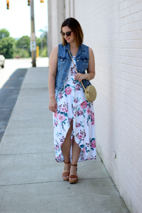 purehearts boutique, how to style a floral maxi dress, style on a budget, spring style