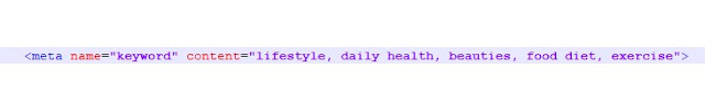 meta keyword example meta keyword