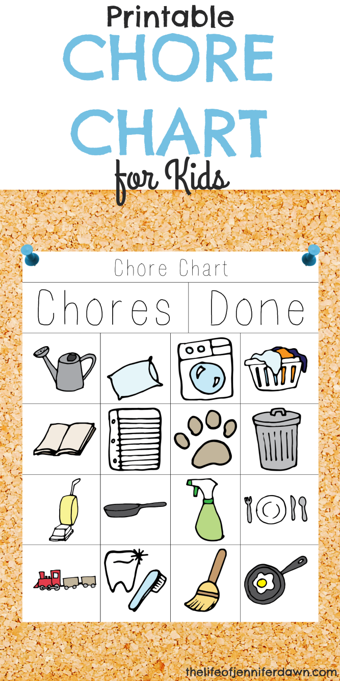 Toddler S Chore Printable Cards With Pictures Free