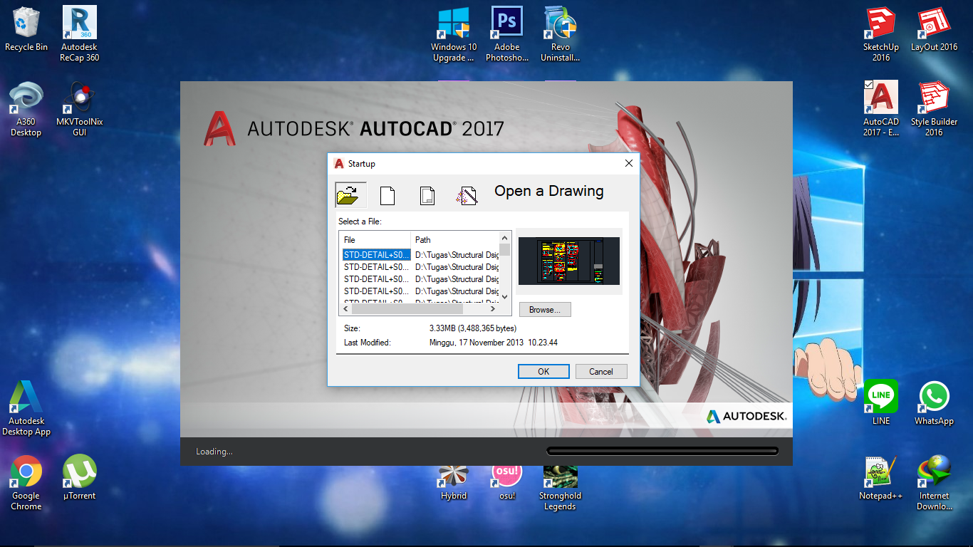 Cara Setting StartUp Untuk AutoCAD 2017 ARCHWI