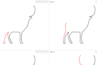 how to draw a deer for kids Draw deer kids step