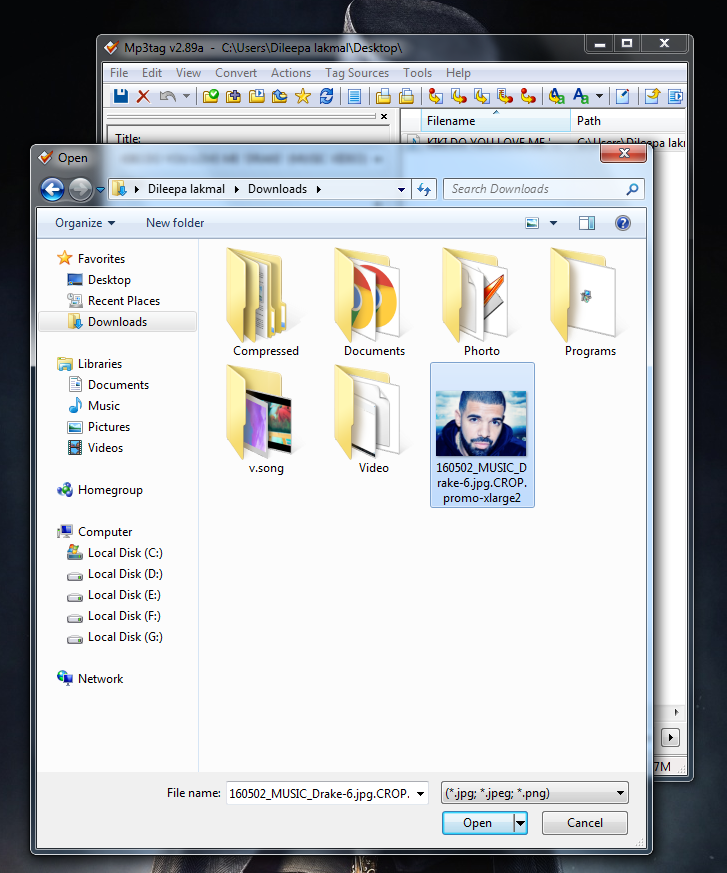 How to add cover photo to a mp3 file ? TMscenes
