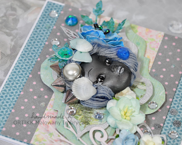 Malowany Imbryczek Rękodzieło artystyczne, scrapbooking, decoupage
