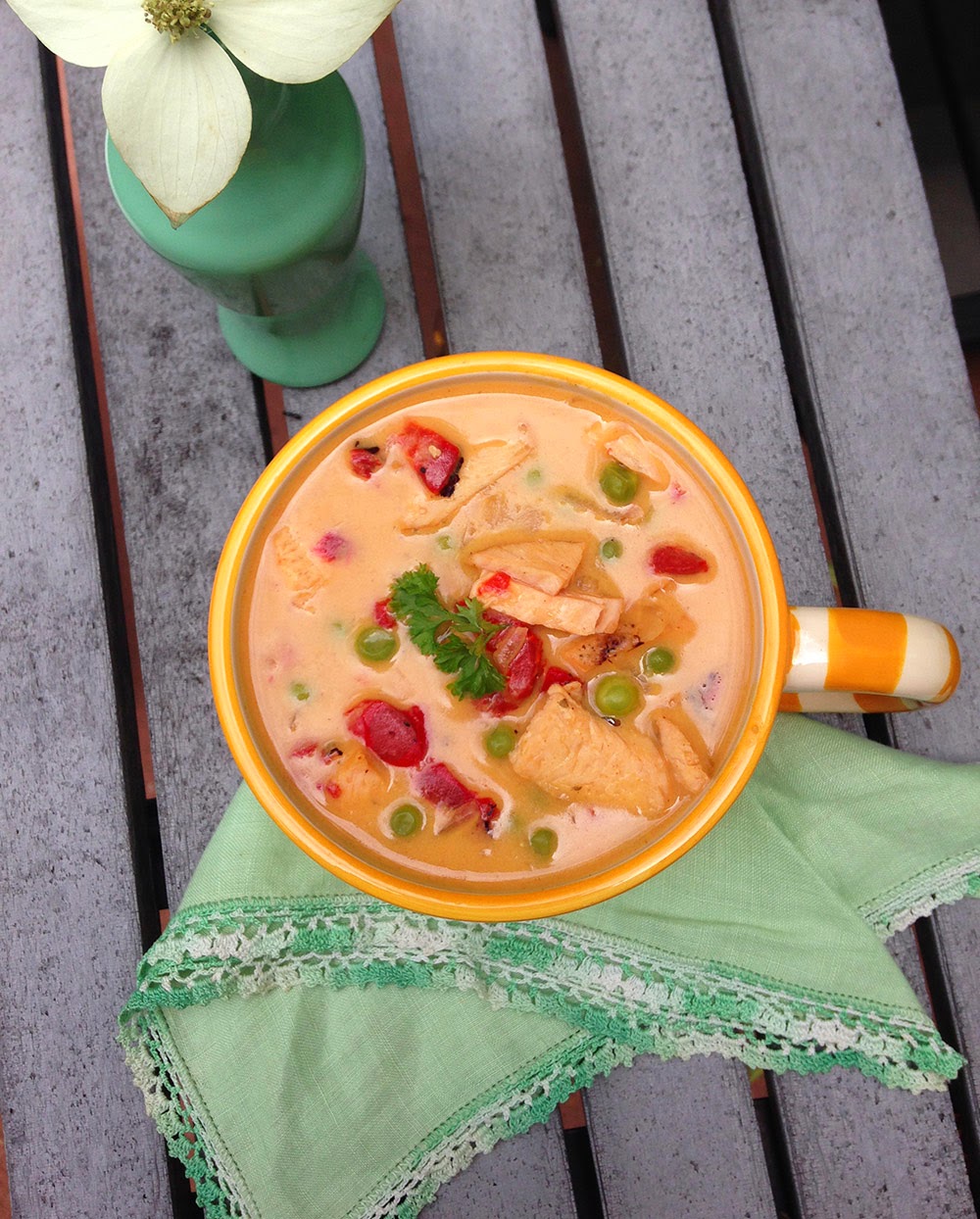 Crockpot Thai Coconut Chicken Soup - Peanut-free Recipe