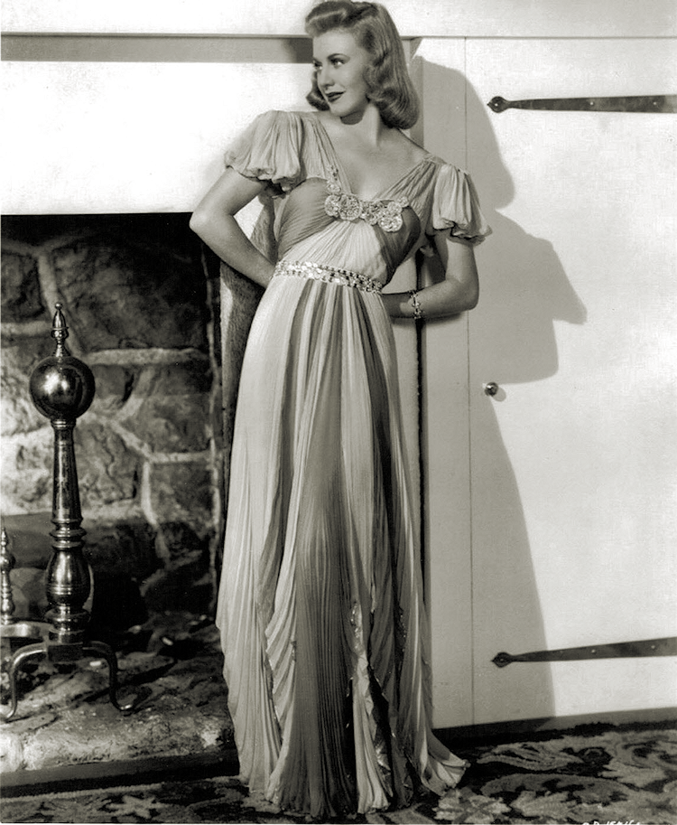 Ginger's gown - Ginger Rogers in fashion portraits from "Shall We...