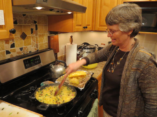 cooking a one-pan meal
