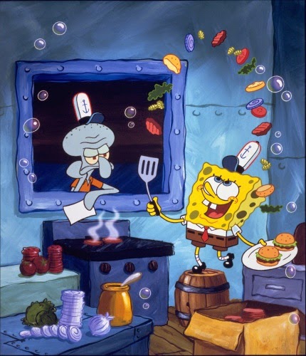 Real-Life Spongebob and Real-Life Squidward Restaurant Reviews (by Meg and Glenn!)