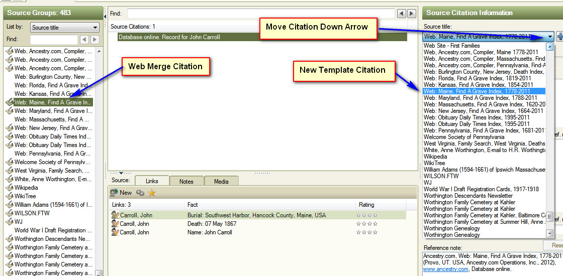 family tree maker user find a grave transfer free form to source