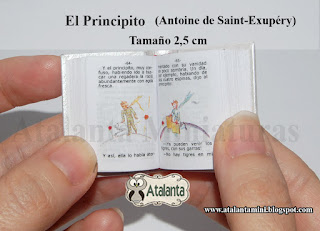 El Principito libro miniatura - minibook Petit Prince