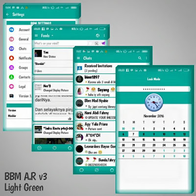 BBM Mod AR V3 LightGreen Base BBM 3.1.0.13 Apk BBM Mod AR V3 LightGreen Base BBM 3.1.0.13 Apk