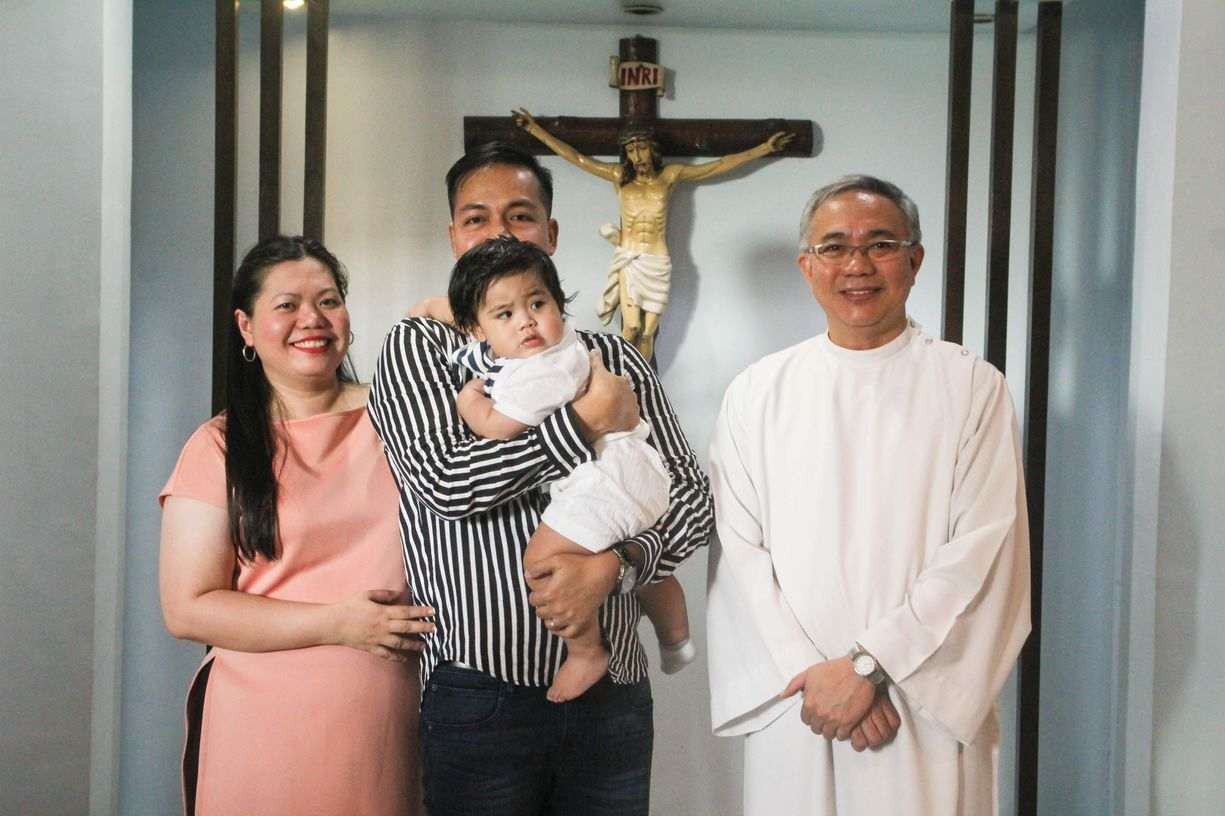 family photograph after baptism