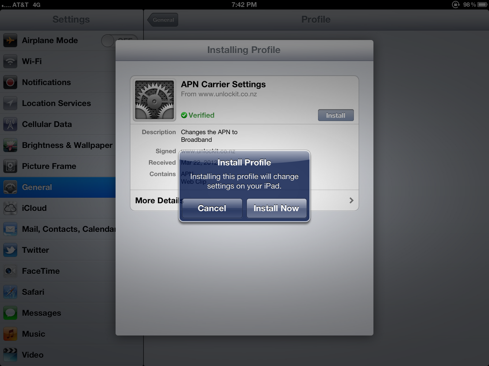 gobitech How to Use a Verizon LTE iPad on AT&T's 4G HSPA+ Network