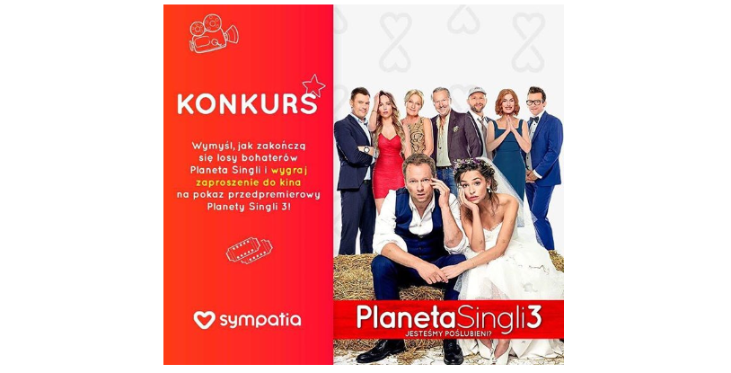 Wygraj podwójne zaproszenie na przedpremierowy pokaz specjalny „Planeta Singli 3” Konkurs