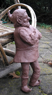 A Sculpted Garden Gnome