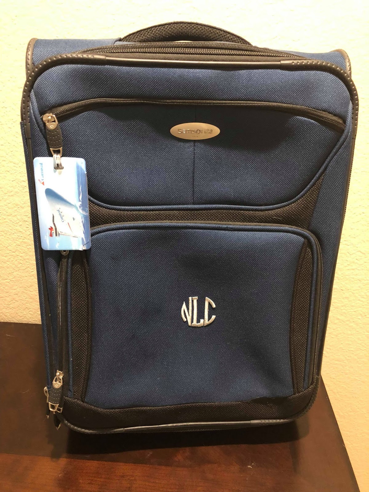 monogrammed luggage