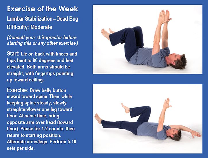 Life Wellness Center Exercise of the Week Lumbar Stabilization (Dead Bug)