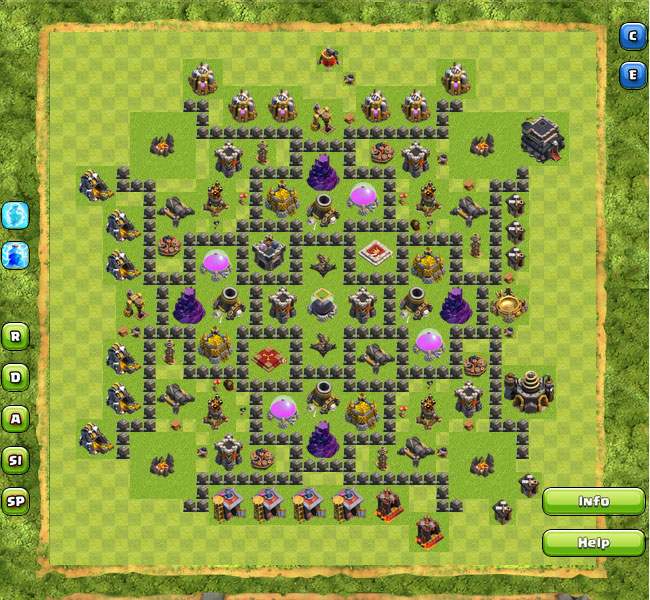 Clans карты. Wizard Valley Base Clash of Clans.