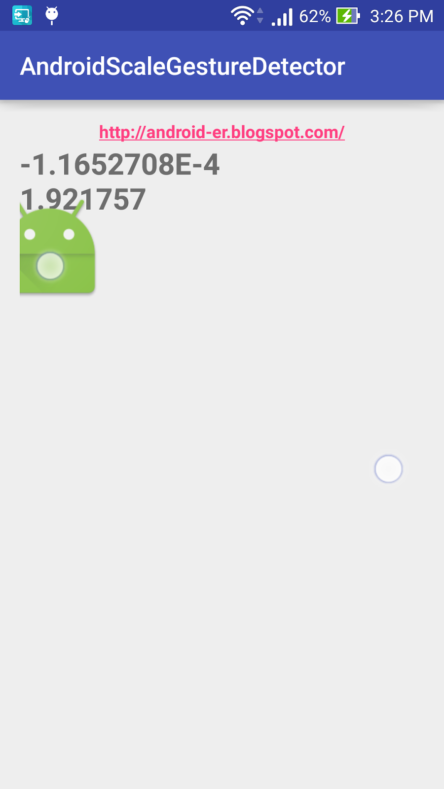 Androider Implement pinchtozoom with ScaleGestureDetector