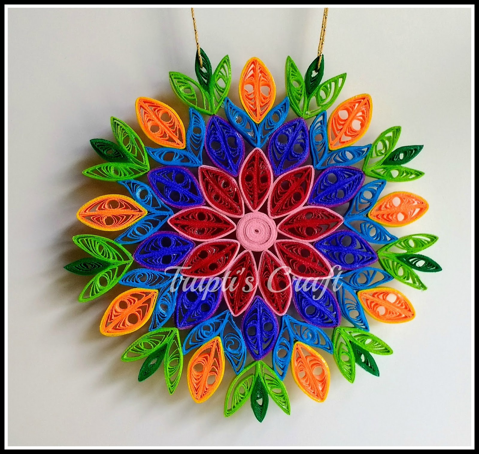 Trupti's Craft Paper Quilling Mandala Making at Workshouse
